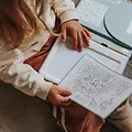 Kidywolf Kidywolf | Bloc de dessin Kidydraw « La cuisine du monde » – À partir de 6 ans