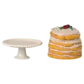 Maileg Maileg | Party Cake And Cake Stand mouse Off white