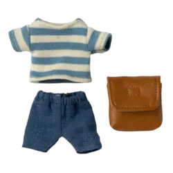Maileg | Vêtements et sac Big Brother Mouse Brown