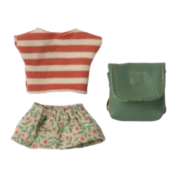 Maileg | Vêtements et sac « Big Sister Moue » vert