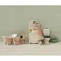 Maileg Maileg | Kit de brosses à dents dans un sac Souris à rayures corail