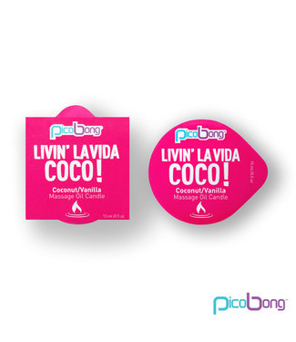 PicoBong PicoBong - Massage Olie Kaars Kokosnoot & Vanille