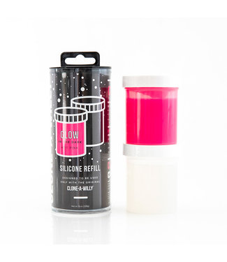 Clone-A-Willy Clone-A-Willy - Refill Glow in the Dark Hot Pink Silicone