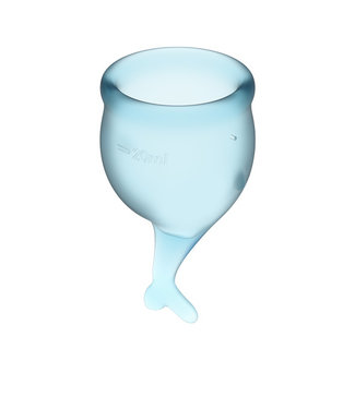 Satisfyer Satisfyer - Feel Secure Menstruatie Cup Lichtblauw Set