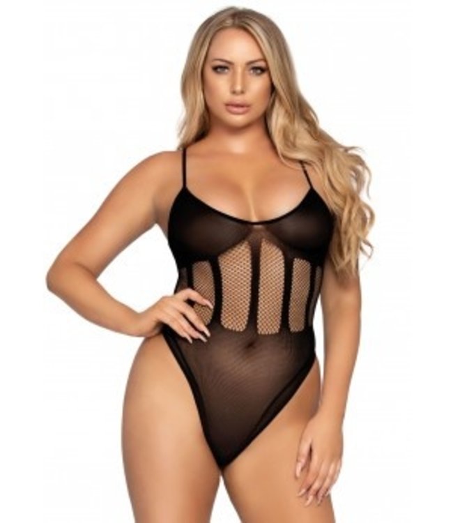 LEG AVENUE BODYSUIT & MATCHING SKIRT