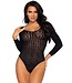 Leg Avenue MOSAIC SNAP CROTCH BODYSUIT
