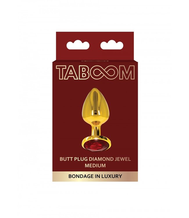 Butt Plug With Diamond Jewel Medium