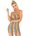 Leg Avenue Rainbow Leopard Tube Dress - One Size