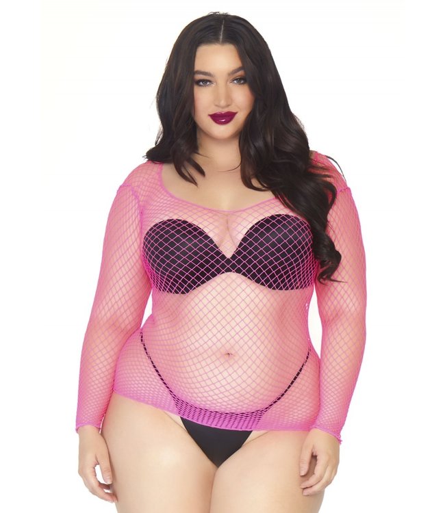 LEG AVENUE SLEEVED INUSTRIAL NET SHIRT