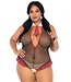 Leg Avenue School girl crotchless teddy +