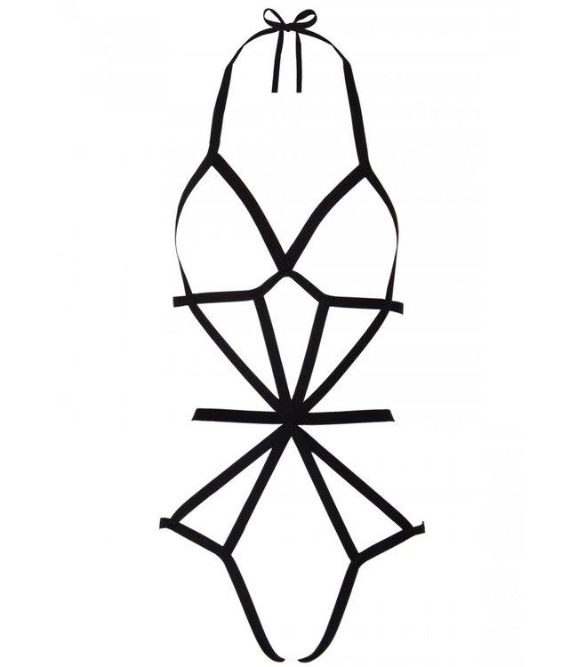 Opaque Illusion Bodystocking O/S