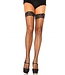 Leg Avenue Elastane Fishnet Stay Up with Lace Top