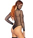 Leg Avenue Rhinestone Fishnet Hooded Teddy