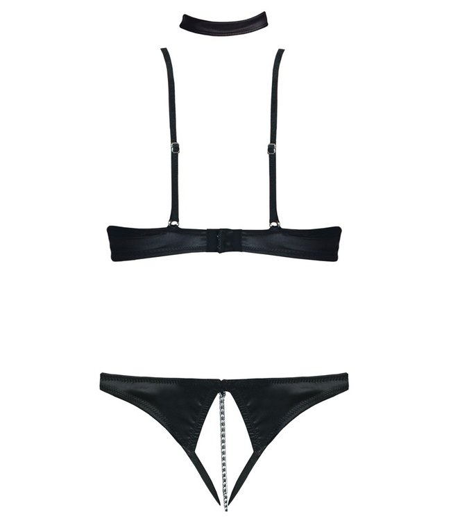 Cottelli Bra Set With Open Crotch