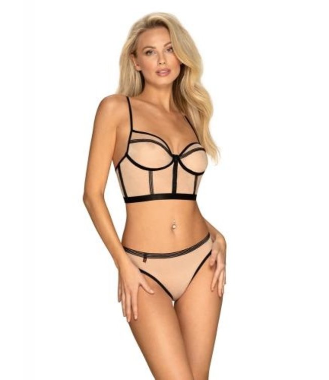 OBSESSIVE NUDELIA 2-PIECE BRA SET