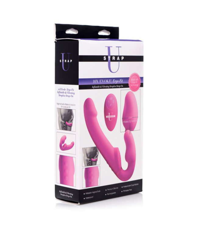 Inflatable Strapless Strap-on with Remote Control