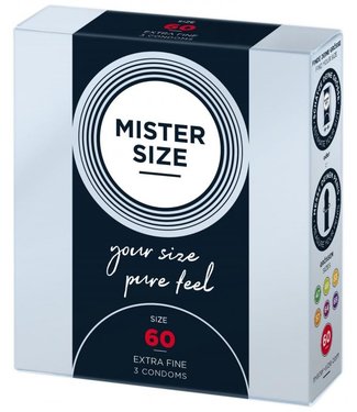 Mister Size MISTER.SIZE 60 mm Condooms 3 stuks