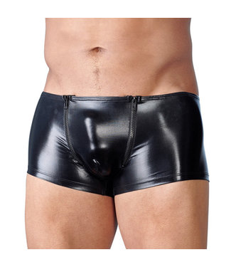 Svenjoyment Underwear Wetlook Heren Boxer Met Rits