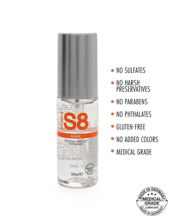 S8 WB Anal Lube 50ml