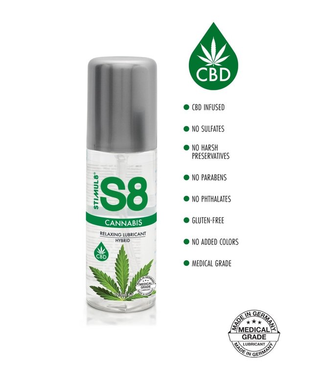 S8 Hybrid Cannabis Lube 125ml