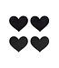 Peekaboo Peekaboo Pasties Classis Black Hearts