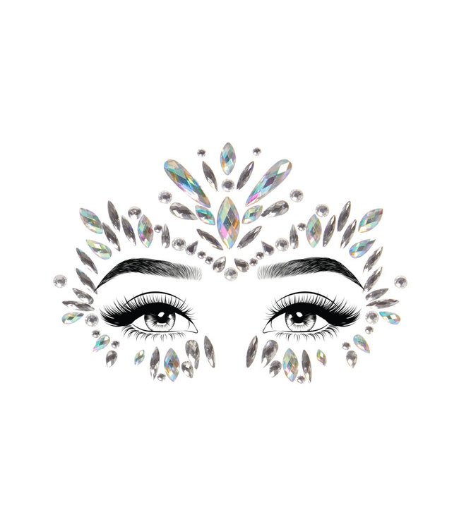 Iris face jewels sticker