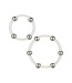 CalExotics Steel Beaded Silicone Ring L