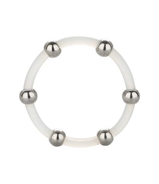 CalExotics Steel Beaded Silicone Ring XL