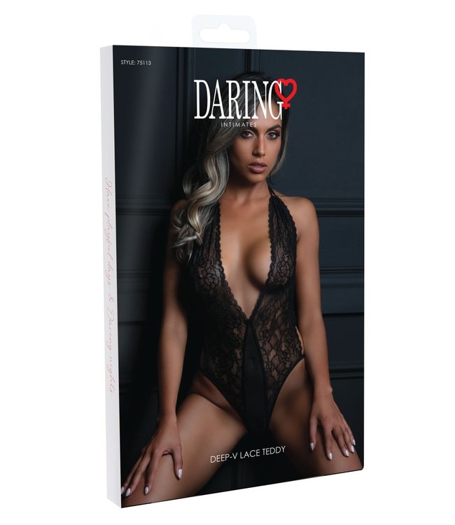 Daring Intimates Deep V Lace Teddy