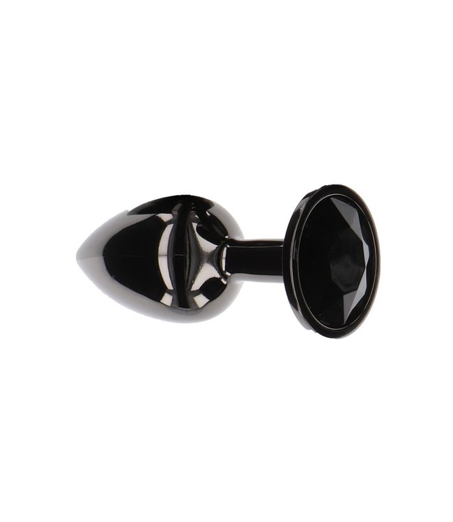 Butt Plug With Black Diamond Jewel