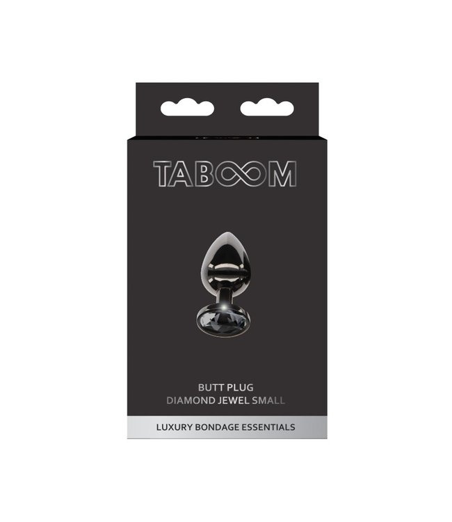 Butt Plug With Black Diamond Jewel