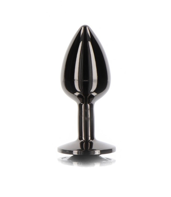 Butt Plug With Black Diamond Jewel