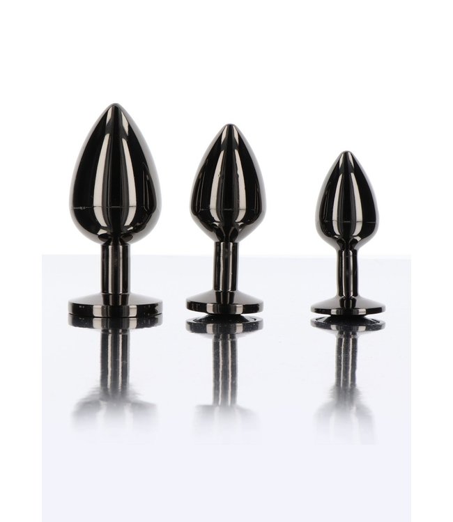 Butt Plug With Black Diamond Jewel