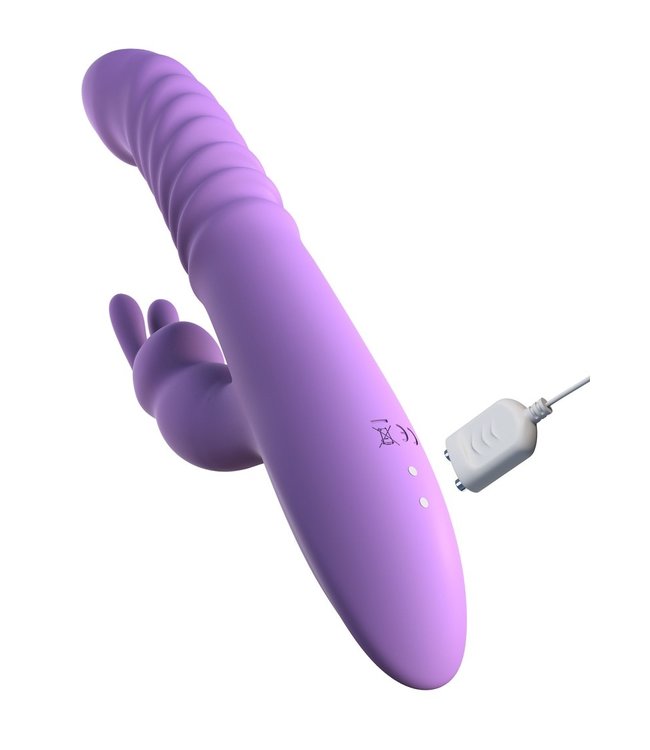 Her Thrusting Silicone Rabbit