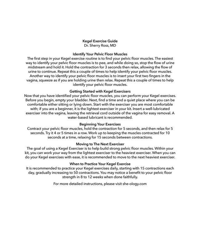 Interchangeable Kegel Set