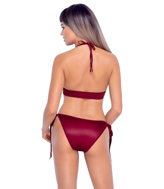 Cottelli Tie Up Bra And Briefs Set Red