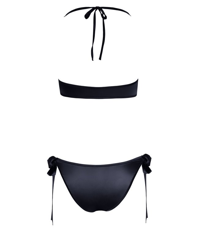 Cottelli Tie Up Bra And Briefs Set Black