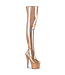 Pleaser Thigh High Boots Holo/Rose