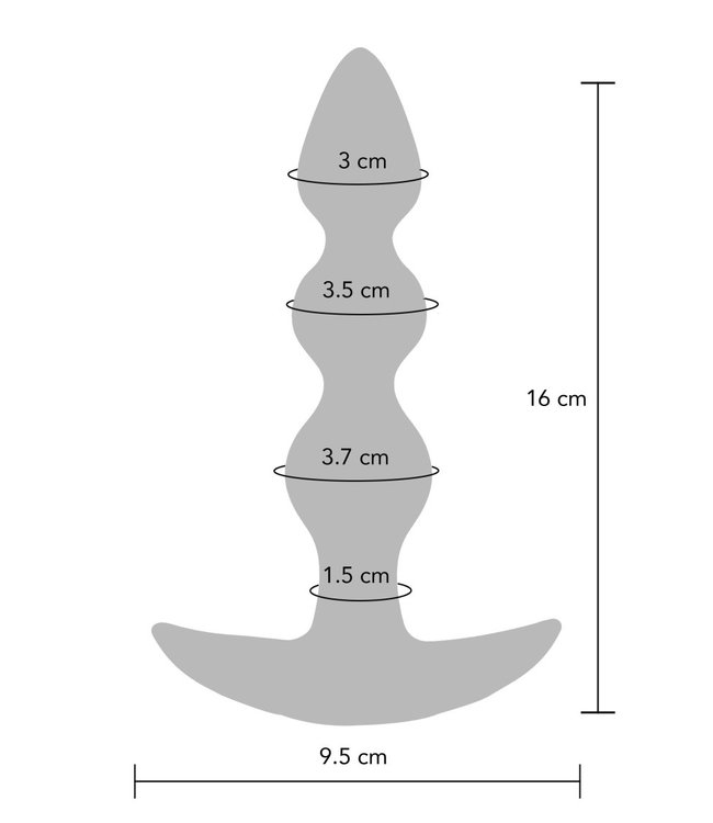 The Bold Beaded Vibr. Anal Plug