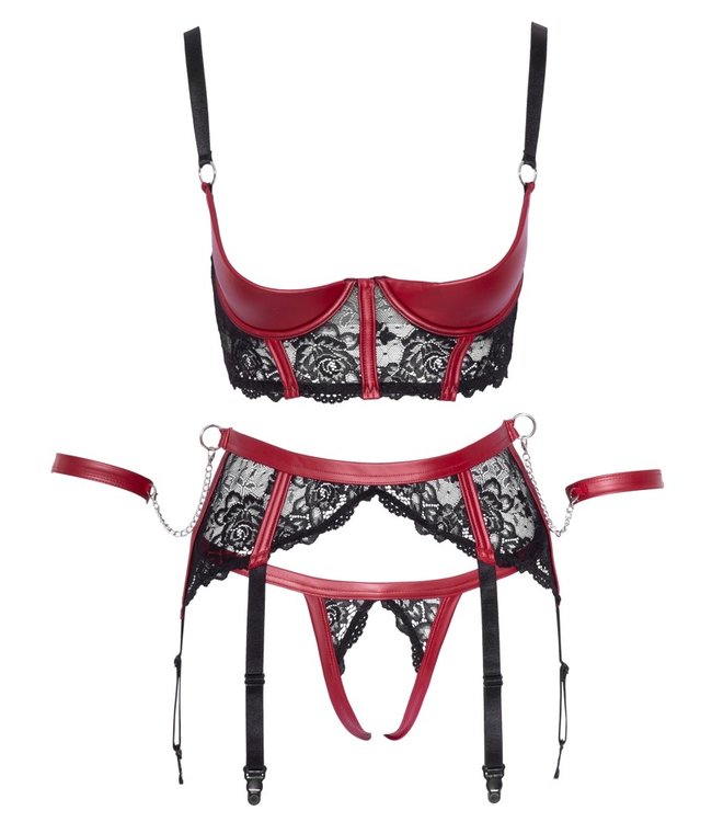 Shelf Suspender Lingerie Set