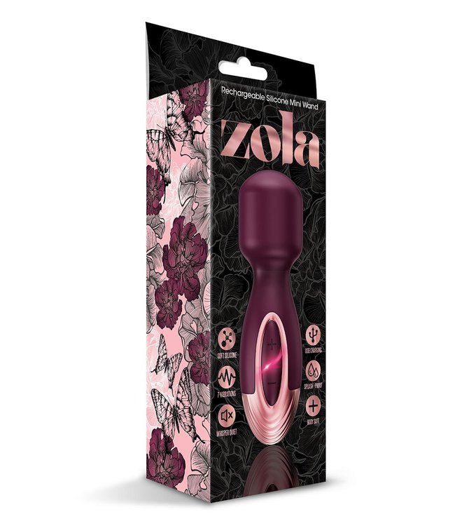 ZOLA RECHARGEABLE SILICONE MINI WAND