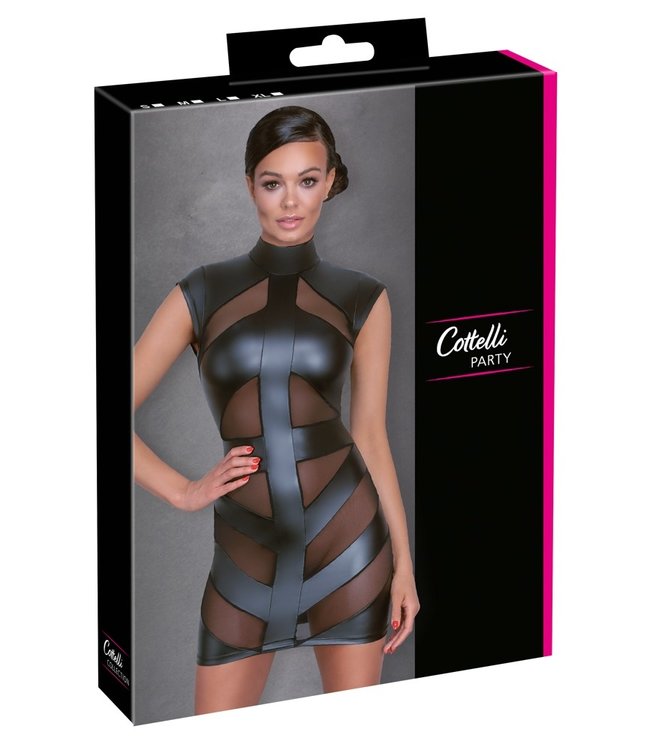 COTTELLI Wetlook Cut-out Dress