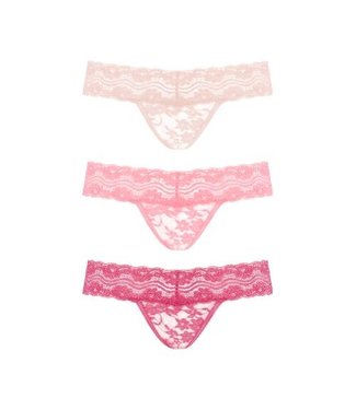 Underneath Underneath - Rosa Set Di 3 Tanga