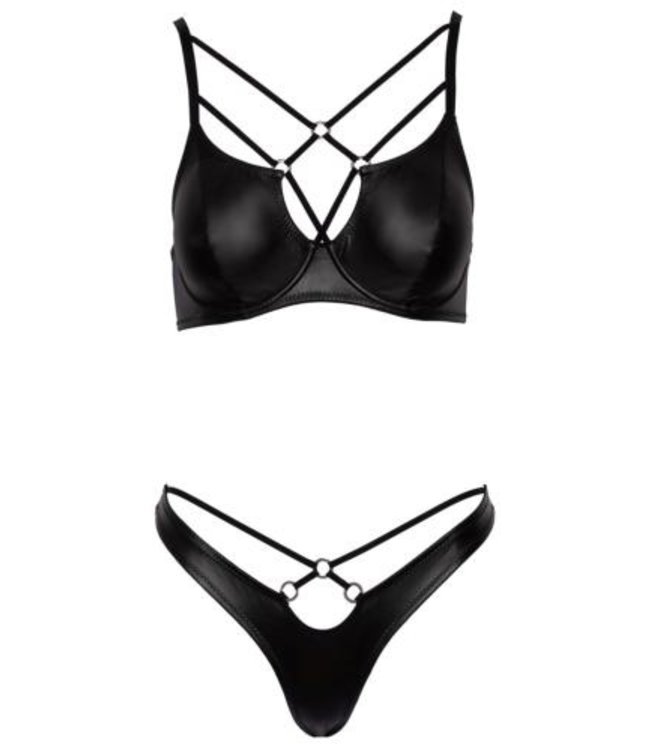 Cottelli Matte Wetlook BH Set