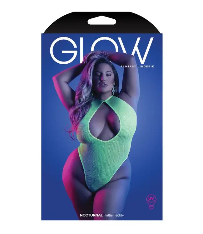 Nocturnal Halter Body - Neon Lime