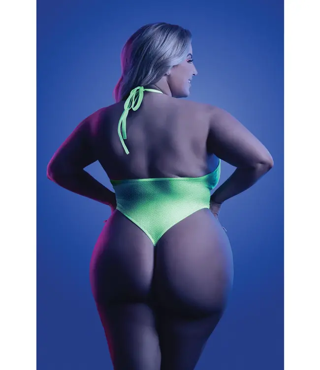 Nocturnal Halter Body - Neon Lime