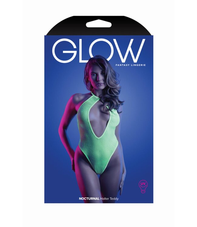 Nocturnal Halter Body - Neon Lime