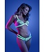 Glow NIGHT VISION Bralette and Cage Panty - White