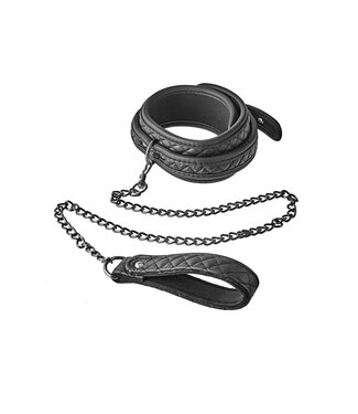 Dream Toys COLLAR LEASH DIAMOND BLACK