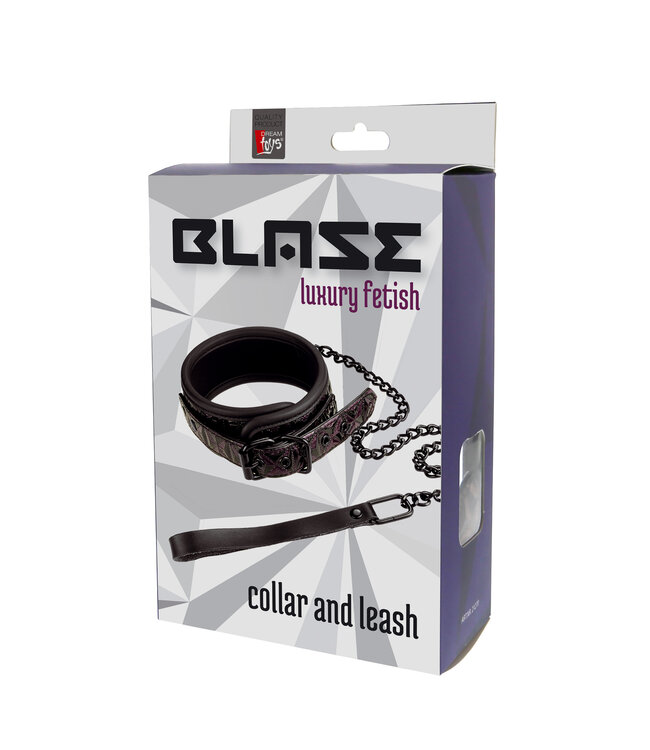 BLAZE COLLAR AND LEASH PURPLE